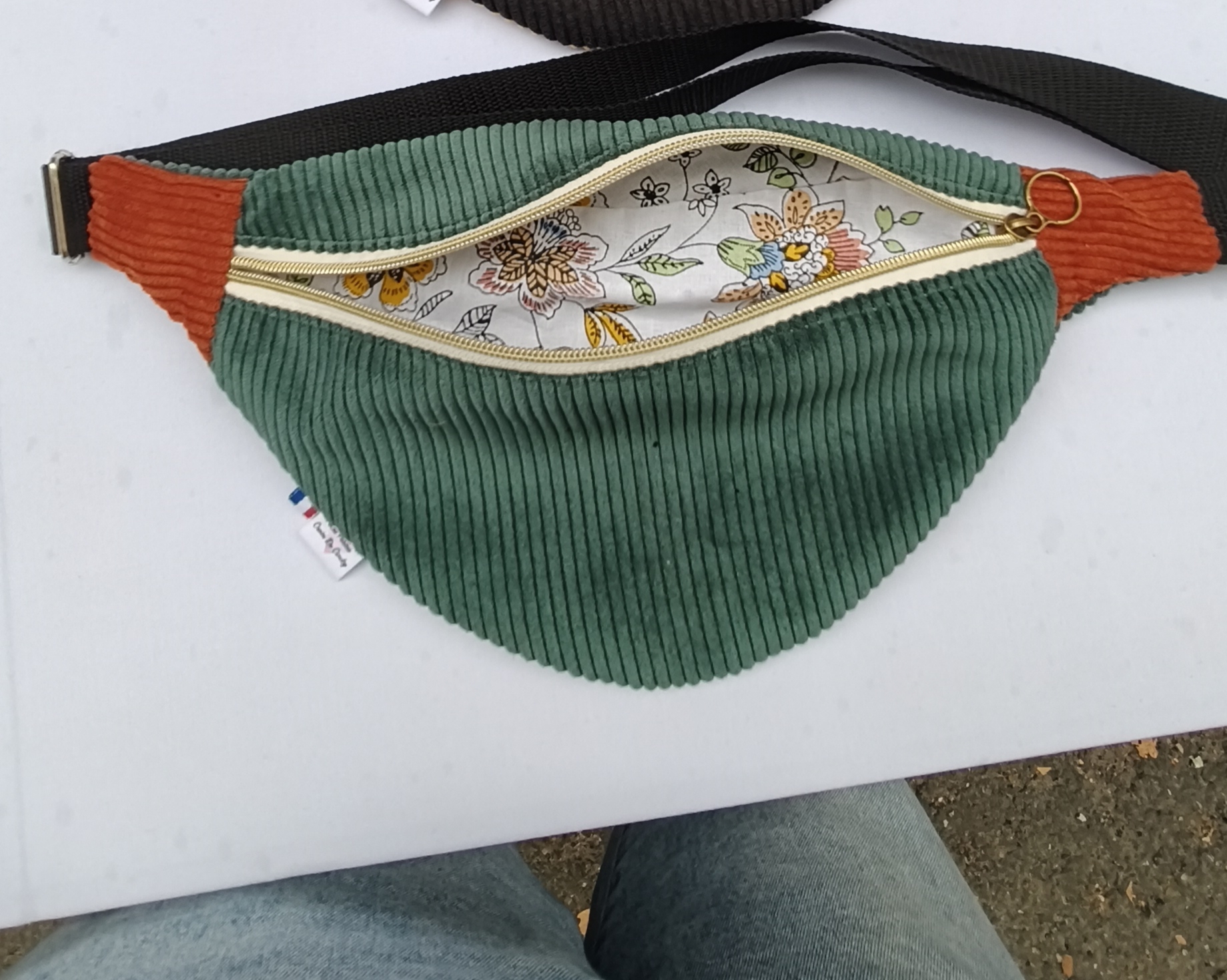 Sac banane vert foret